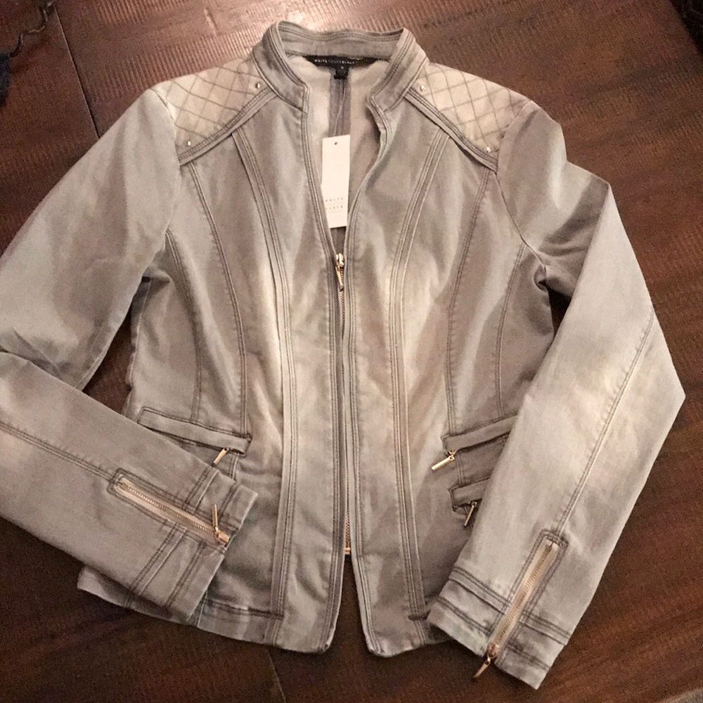NWT~ White House Black Market Moto Style Jacket - Picture 1 of 7